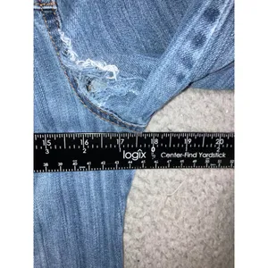 a.n.a Studded Denim Jacket Women M Distressed Trucker Punk Biker y2k‎ Western Cowgirl thumbnail 6