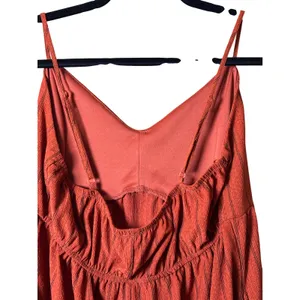 MiAmi Francesca's Women Mini‎ Dress L Rust Orange Striped Tie Front Boho Pockets thumbnail 10