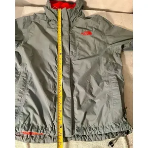 The North Face Shell Hyvent Jacket Gray Pink Lining Size Medium Women’s thumbnail 15