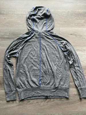 Nike Air Force Falcons Gray Full Zip Hoodie Womens Sz Large Football Military thumbnail 6