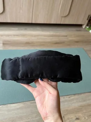 NUOJIA Black 100% mulberry silk sleep mask, similar to the $80 Drowsy sleep mask thumbnail 3