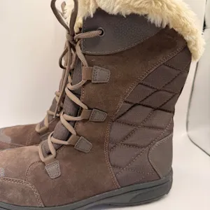 Columbia Omni-Heat 200g Brown Suede Faux Fur Winter Snow Boots Womens Size 9 thumbnail 3