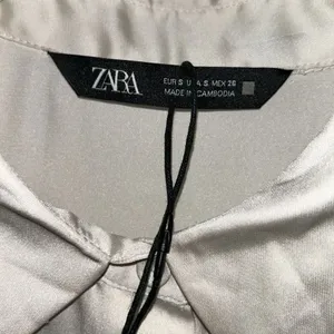 Zara Pearl White Satiny Button Down Shirt(Size Small) thumbnail 7