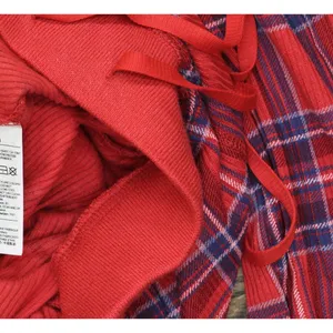 NEW Gap Body Womens Ribbed Holiday Jogger Pajama Pants G1249XLLMA Red Plaid S thumbnail 5