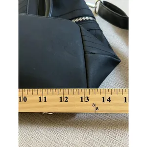 Torrid Satchel Bag Womens Large Black Faux Leather Chevron Zip Pockets Purse thumbnail 10