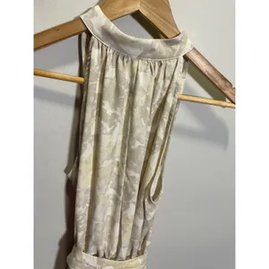 Prologue Midi Dress Womens Small Beige Floral Halter Neck Sleeveless Belted Boho thumbnail 7
