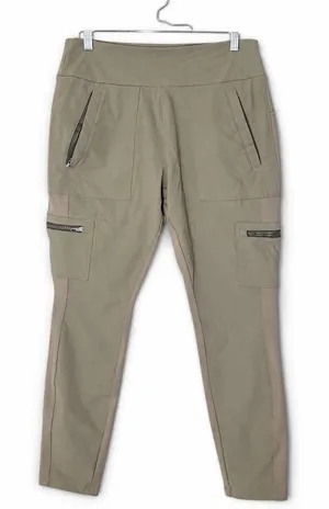 Athleta Headlands Hybrid Cargo Tight Pants Peat Taupe Size 10 thumbnail 1