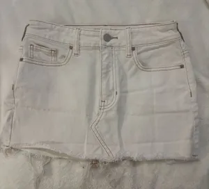Pacsun White Mini Skit Denim  thumbnail 1