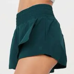 Offline by Aerie Skort Style Shorts XS Forest Green Biker Lined Pockets thumbnail 2