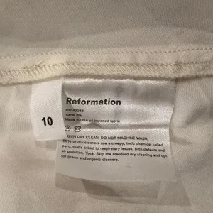 Reformation Sauvignon Silk Dress in Ivory Size 10 thumbnail 11