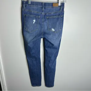Judy Blue Size 3/26 High‎ Waisted Distressed Skinny Fit Pull On Jeans Stretch thumbnail 5