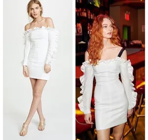 Cinq à Sept Rosemarie Ruffle Bridal Dress White Size 2 thumbnail 4