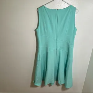 Lauren Ralph Lauren‎ Women's Size 14 Sleeveless Dress Mint Green A-Line Boatneck thumbnail 6