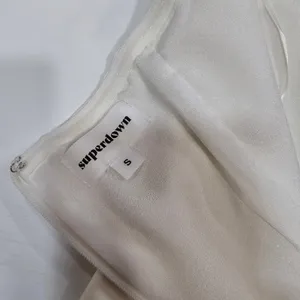 Superdown Isabel Strapless Mini Dress in White Small thumbnail 12