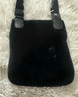Juicy Couture Y2K Black Velour Crossbody Bag - 2011 Vintage Pink Sparkles thumbnail 3