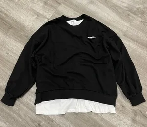 Graphic Black Oversized Crewneck Sweatshirt thumbnail 4