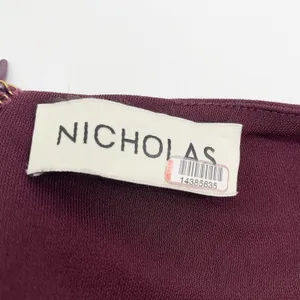 Nicholas Noel Womens US 4 Gown Maxi Dress Purple Center Cutout Special Occasion‎ thumbnail 9