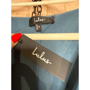 NWT Lulus Aveline Dark Slate Jersey Knit Ruched Bodycon Maxi Dress Bridesmaid S thumbnail 6