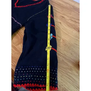 Ulla Johnson Masha Floral Embroidered Silk Pleated Tunic Dress Midnight Size 2 thumbnail 8