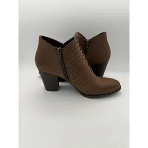 Women’s Fergalicious Size 8 Brown Leather Ankle Boots thumbnail 5