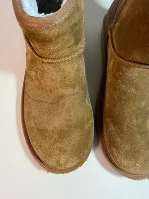 Koolaburra by UGG Short Suede Boots Chestnut Size 8 thumbnail 6