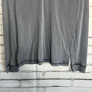 Kenneth Cole Reaction Gray Long Sleeve Tee 1/4 Button SZ XL Relaxed Loose Fit thumbnail 4