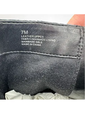 Black Riding Boots Gianni Bini Genuine Leather Equestrian Size 7M thumbnail 6