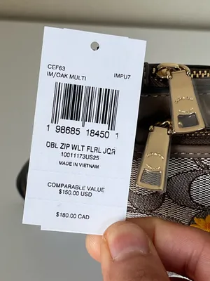 Coach Large Double Zip Wristlet thumbnail 5