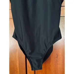 Quince Italian Cami One Piece Swimsuit Black Size Large NEW thumbnail 4