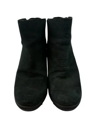Sorel Joan of Arctic Wedge II Chelsea Boots Women’s Size 9.5 Black Suede Leather thumbnail 5