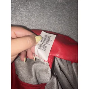 Alice + Olivia Red Vegan Leather Shorts Red SIZE 10 thumbnail 5