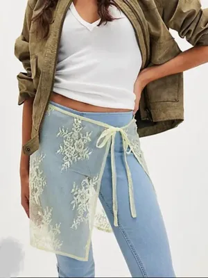 NWOT Free People So Mini Sheer Sarong sz XS/S thumbnail 5