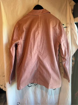 Duluth Trading Utility Field Jacket L Pink Cotton Stretch 4 Pocket Workwear thumbnail 3