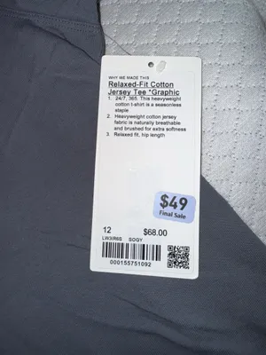 Lululemon Relaxed Fit Cotton Jersey T-Shirt thumbnail 2