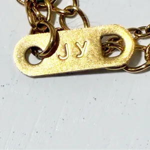 18k‎ Gold Plated JY Black Clover Necklace Jewelry thumbnail 5