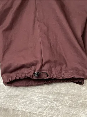 EASY MONEY SZ M Drawstring Cargo Pants - Burgundy thumbnail 4