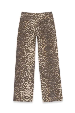 NA-KD Leopard Print Jeans thumbnail 3