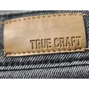 True Craft Distressed‎ Hem Jeans Ripped Knee Black Wash Denim Size 26 thumbnail 2