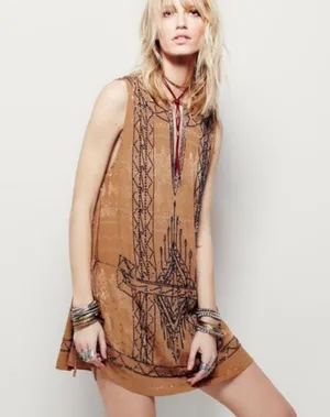Free People Love Story Beaded Mini Dress thumbnail 1
