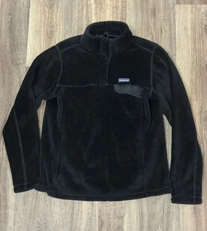 Patagonia Re-Tool Snap-T Pullover Sweatshirt Black Women’s XL thumbnail 1
