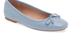 Nordstrom Blue Slip on Square Toe Leather Flats(Size 8.5M) Blue thumbnail 1