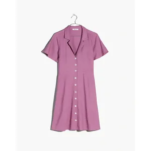 Madewell Kacie Mini Shirtdress Antique Purple NWT Sz 12 thumbnail 4