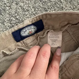 Just USA Y2K 2000’s Khaki Tan Preppy Low Rise Corduroy Casual Straight Leg Pants thumbnail 4