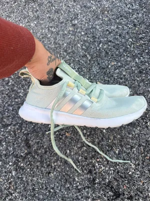 Adidas Cloudfoam Pure Mint Green Running Shoes Women’s 6.5 thumbnail 5