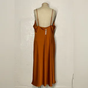Abercrombie & Fitch Satin Slip Midi Dress thumbnail 4