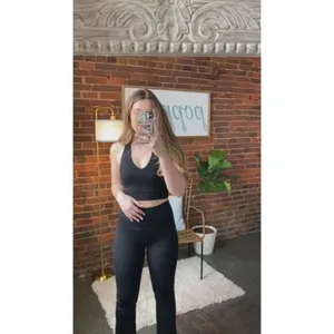 SPANX Booty Boost Flare Pants with Built-In Lift in Very Black Size Large thumbnail 14