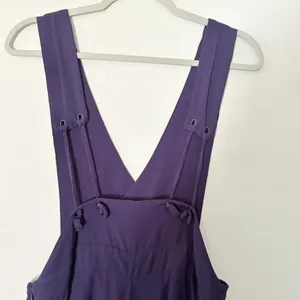 Maeve Anthropologie Purple Wide Leg Jumpsuit Knotted Straps Size 10 OB668987 thumbnail 5