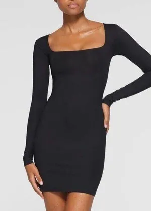 SKIMS Body Long Sleeve Dress M thumbnail 1