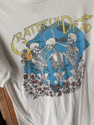 Junk Food grateful dead skeletons band tee bed of roses flea market short sleeve thumbnail 4