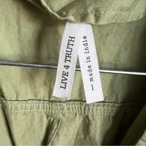 Live 4 Truth Sage Green Button Down Safari‎ Dress thumbnail 6